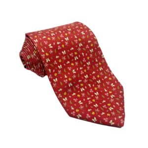 Salvatore Ferragamo Red Butterfly Tie